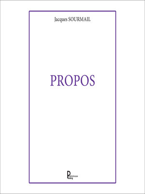 cover image of Propos